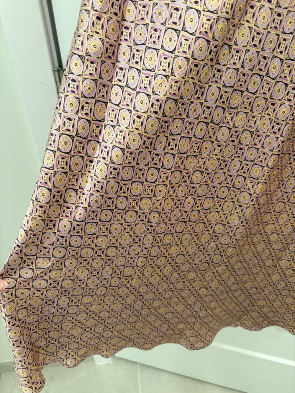 Vintage Y2K Silk Ann Taylor Purple Maxi Skirt - Picture 4 of 11